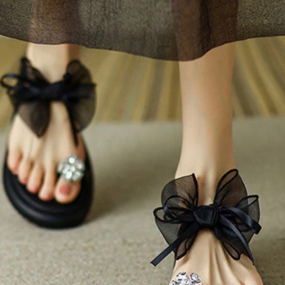 Brand new crystal sandals
